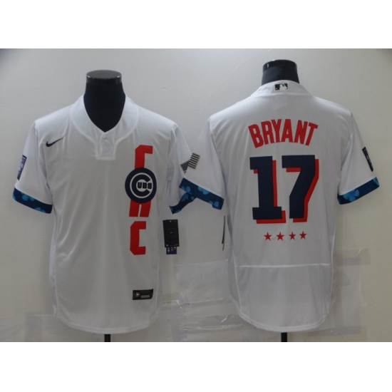 Men's Chicago Cubs 17 Kris Bryant Nike White 2021 MLB All-Star Game Authentic Jersey