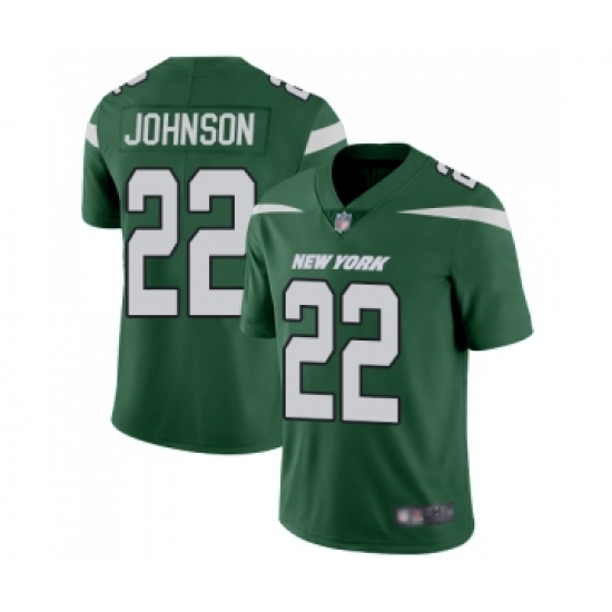 Men's New York Jets 22 Trumaine Johnson Green Team Color Vapor Untouchable Limited Player Football Jersey