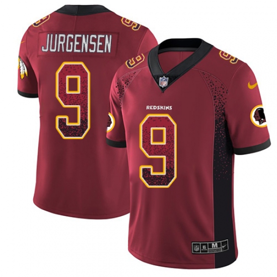 Youth Nike Washington Redskins 9 Sonny Jurgensen Limited Red Rush Drift Fashion NFL Jersey