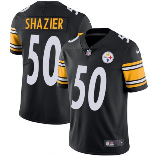 Men's Nike Pittsburgh Steelers 50 Ryan Shazier Black Team Color Vapor Untouchable Limited Player NFL Jersey