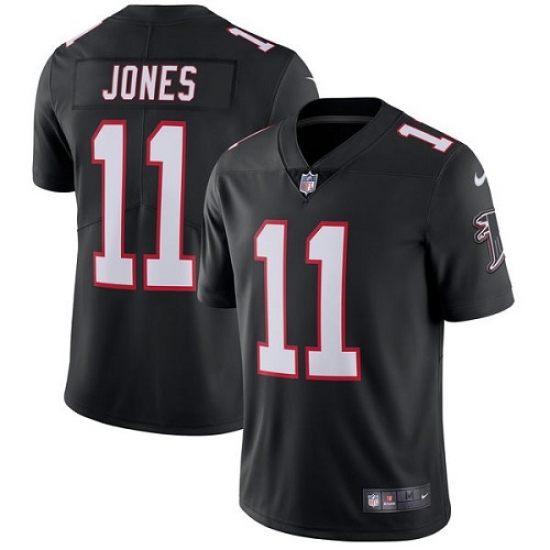 Youth Nike Atlanta Falcons 11 Julio Jones Black Alternate Vapor Untouchable Limited Player NFL Jersey