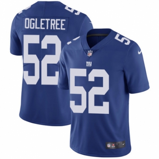 Youth Nike New York Giants 52 Alec Ogletree Royal Blue Team Color Vapor Untouchable Limited Player NFL Jersey