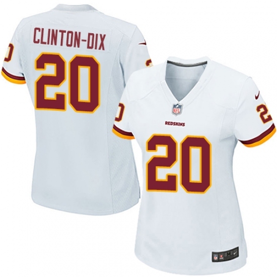 Women's Nike Washington Redskins 20 Ha Clinton-Dix Game White NFL Jersey