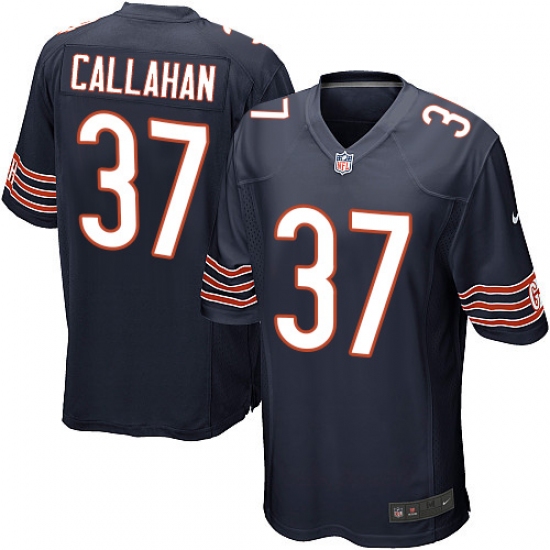 Men's Nike Chicago Bears 37 Bryce Callahan Game Navy Blue Team Color NFL Jersey