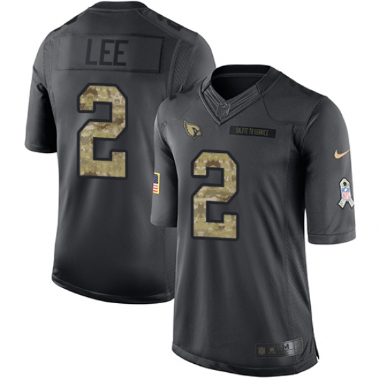 Youth Nike Arizona Cardinals 2 Andy Lee Limited Black 2016 Salute to Service NFL Jersey