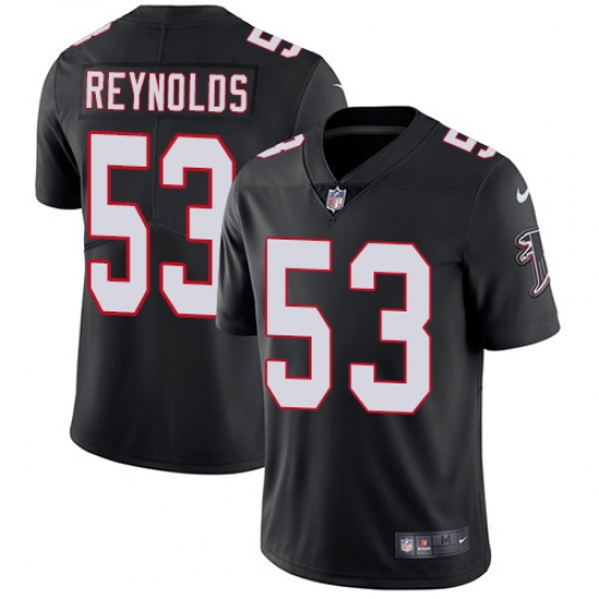 Men's Nike Atlanta Falcons 53 LaRoy Reynolds Black Alternate Vapor Untouchable Limited Player NFL Jersey