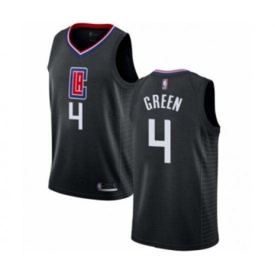 Youth Los Angeles Clippers 4 JaMychal Green Swingman Black Basketball Jersey Statement Edition