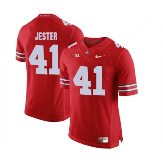 Ohio State Buckeyes 41 Hayden Jester Red College Football Jersey