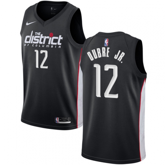 Women's Nike Washington Wizards 12 Kelly Oubre Jr. Swingman Black NBA Jersey - City Editionn