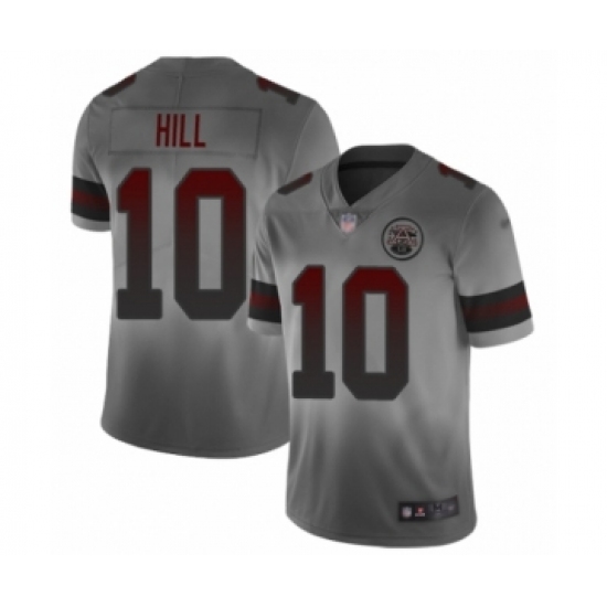 Youth Kansas City Chiefs 10 Tyreek Hill Limited Gray City Edition Football Jersey