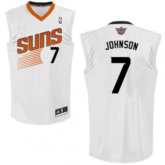 Men's Adidas Phoenix Suns 7 Kevin Johnson Swingman White Home NBA Jersey