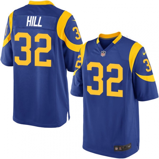 Men's Nike Los Angeles Rams 32 Troy Hill Game Royal Blue Alternate NFL Jersey