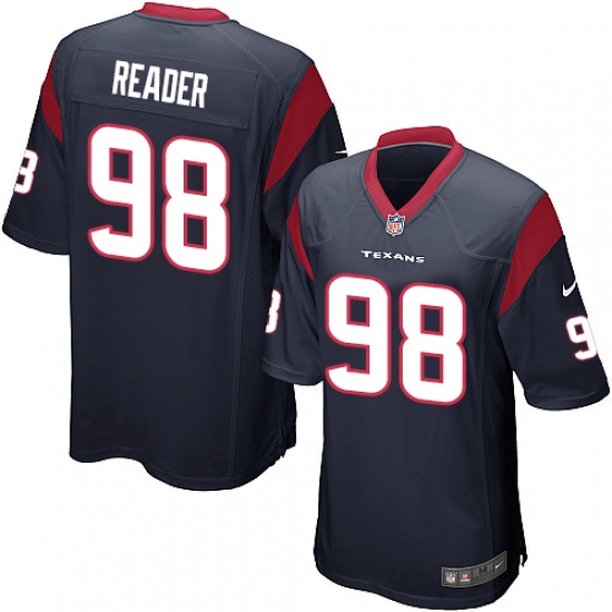 Men's Nike Houston Texans 98 D.J. Reader Game Navy Blue Team Color NFL Jersey