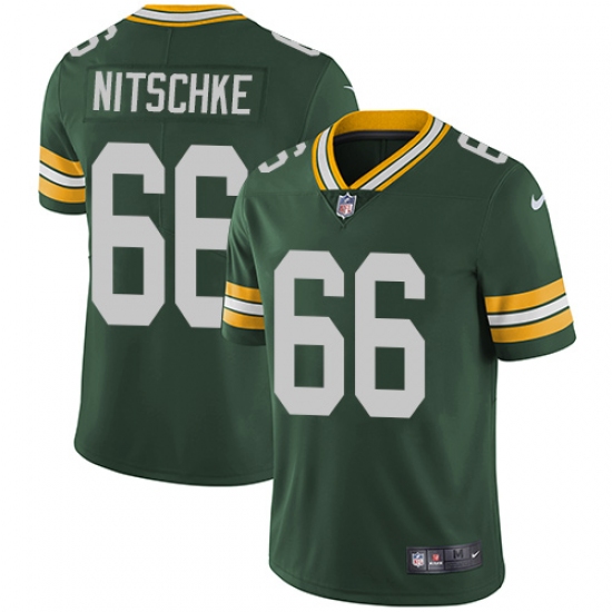 Men's Nike Green Bay Packers 66 Ray Nitschke Green Team Color Vapor Untouchable Limited Player NFL Jersey