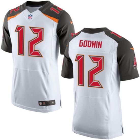 Men's Nike Tampa Bay Buccaneers 12 Chris Godwin Game White NFL Jersey