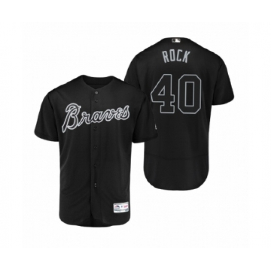 Men's Braves 40 Mike Soroka Rock Black 2019 Players Weekend Authentic Jersey