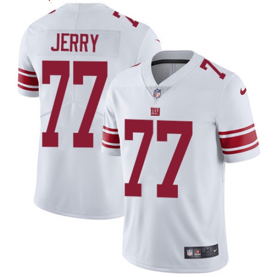 Men's Nike New York Giants 77 John Jerry White Vapor Untouchable Limited Player NFL Jersey