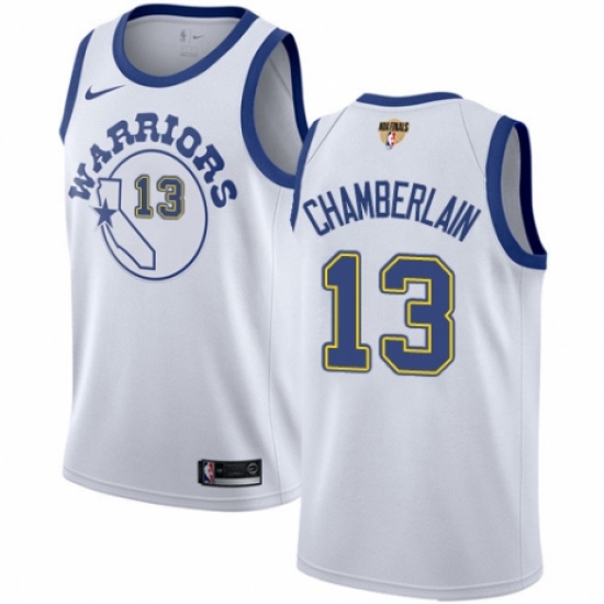 Youth Nike Golden State Warriors 13 Wilt Chamberlain Swingman White Hardwood Classics 2018 NBA Finals Bound NBA Jersey