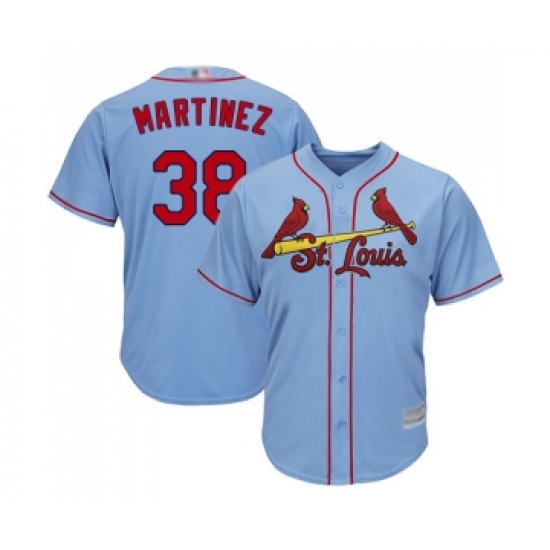 Youth St. Louis Cardinals 38 Jose Martinez Replica Light Blue Alternate Cool Base Baseball Jersey