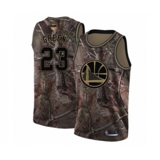 Women's Golden State Warriors 23 Draymond Green Swingman Camo Realtree Collection Basketball 2019 Basketball Finals Bound Jersey