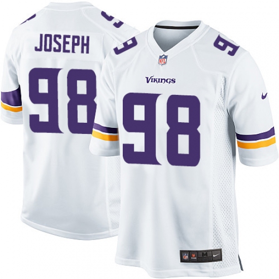 Men's Nike Minnesota Vikings 98 Linval Joseph Game White NFL Jersey