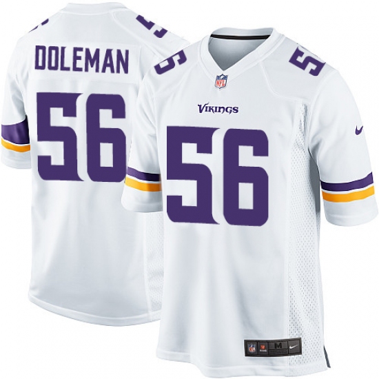 Men's Nike Minnesota Vikings 56 Chris Doleman Game White NFL Jersey