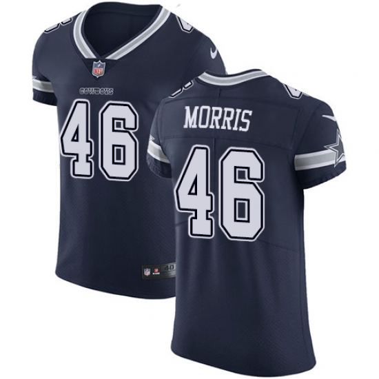Men's Nike Dallas Cowboys 46 Alfred Morris Navy Blue Team Color Vapor Untouchable Elite Player NFL Jersey