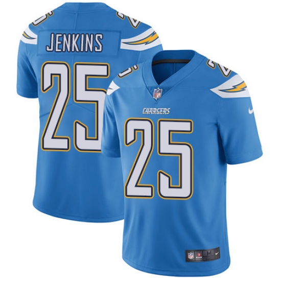 Youth Nike Los Angeles Chargers 25 Rayshawn Jenkins Electric Blue Alternate Vapor Untouchable Elite Player NFL Jersey