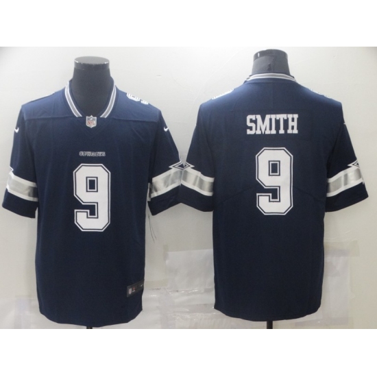 Men's Dallas Cowboys 9 Jaylon Smith Blue Nike Limited Jersey