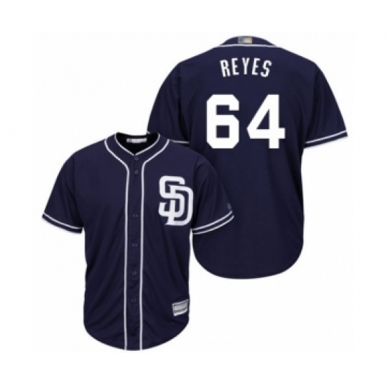 Youth San Diego Padres 64 Gerardo Reyes Authentic Navy Blue Alternate 1 Cool Base Baseball Player Jersey