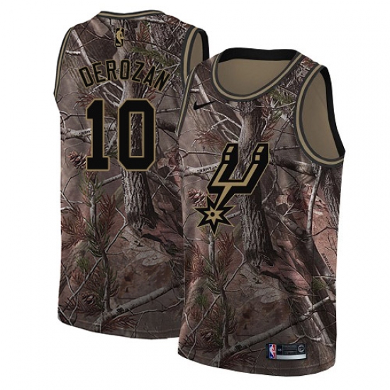 Youth Nike San Antonio Spurs 10 DeMar DeRozan Swingman Camo Realtree Collection NBA Jersey