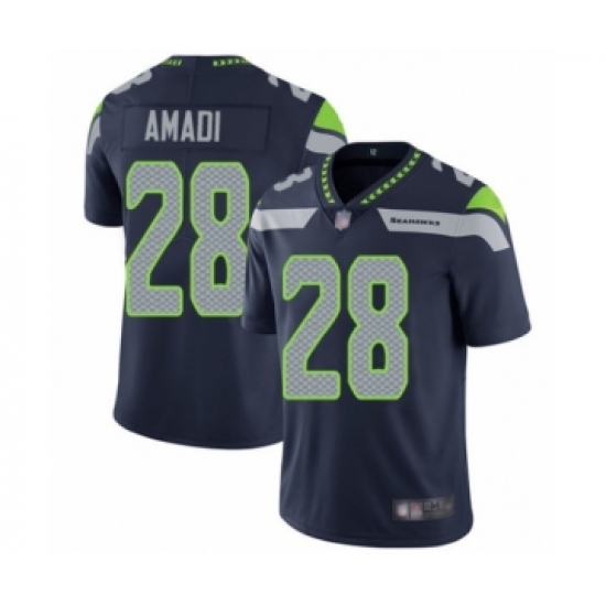 Youth Seattle Seahawks 28 Ugo Amadi Navy Blue Team Color Vapor Untouchable Limited Player Football Jersey