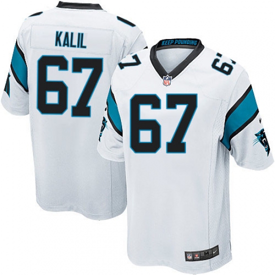 Men's Nike Carolina Panthers 67 Ryan Kalil Game White NFL Jersey