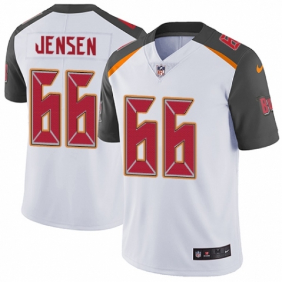 Men's Nike Tampa Bay Buccaneers 66 Ryan Jensen White Vapor Untouchable Limited Player NFL Jersey