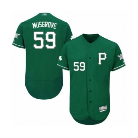 Men's Pittsburgh Pirates 59 Joe Musgrove Green Celtic Flexbase Authentic Collection Baseball Player Jersey