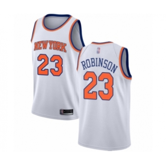 Women's New York Knicks 23 Mitchell Robinson Swingman White Basketball Jersey - Association Edition