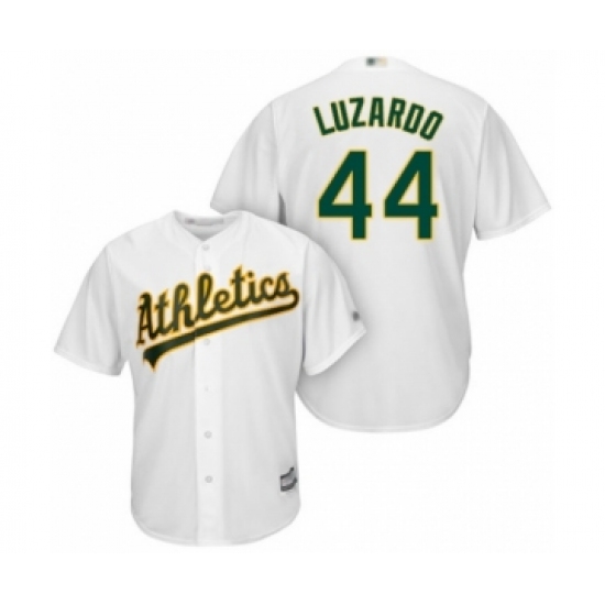 Youth Oakland Athletics 44 Jesus Luzardo Authentic White Home Cool Base Baseball Player Jersey