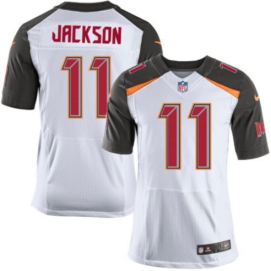 Men's Nike Tampa Bay Buccaneers 11 DeSean Jackson Elite White NFL Jersey