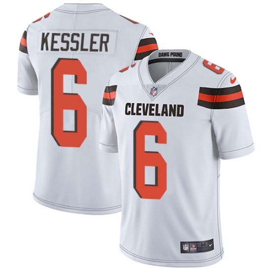 Men's Nike Cleveland Browns 6 Cody Kessler White Vapor Untouchable Limited Player NFL Jersey