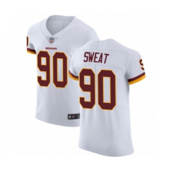 Men's Washington Redskins 90 Montez Sweat White Vapor Untouchable Elite Player Football Jersey