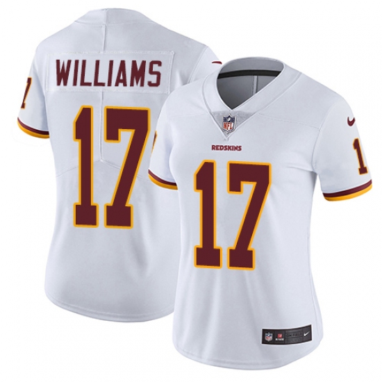 Women's Nike Washington Redskins 17 Doug Williams Elite White NFL Jersey