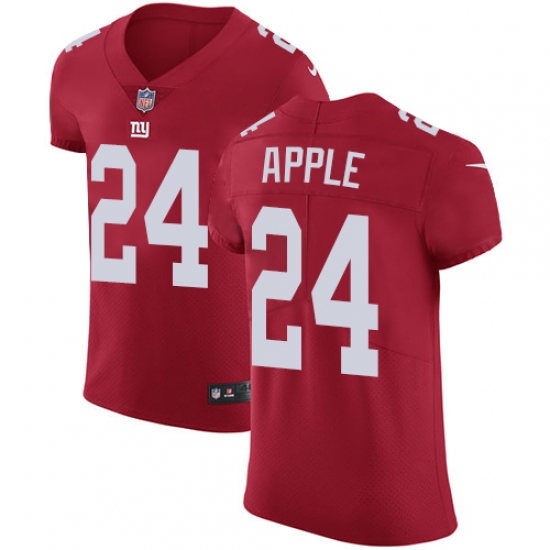 Men's Nike New York Giants 24 Eli Apple Red Alternate Vapor Untouchable Elite Player NFL Jersey