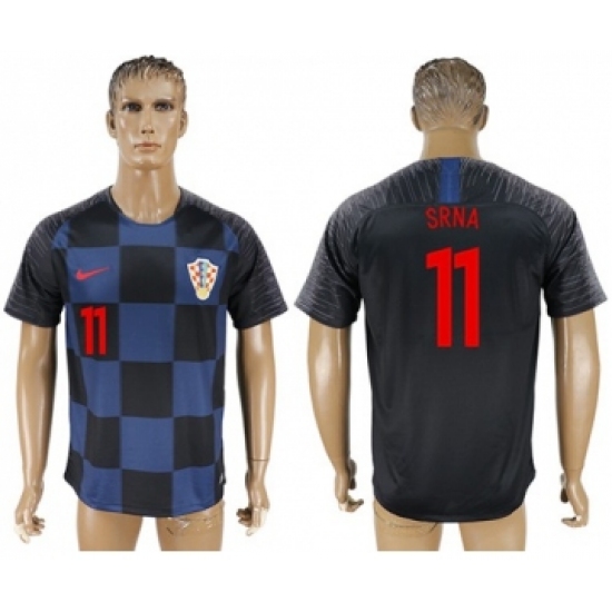 Croatia 11 Srna Away Soccer Country Jersey