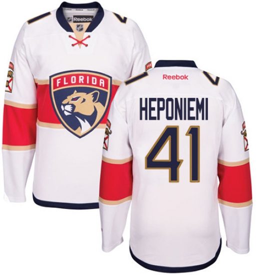 Youth Reebok Florida Panthers 41 Aleksi Heponiemi Authentic White Away NHL Jersey