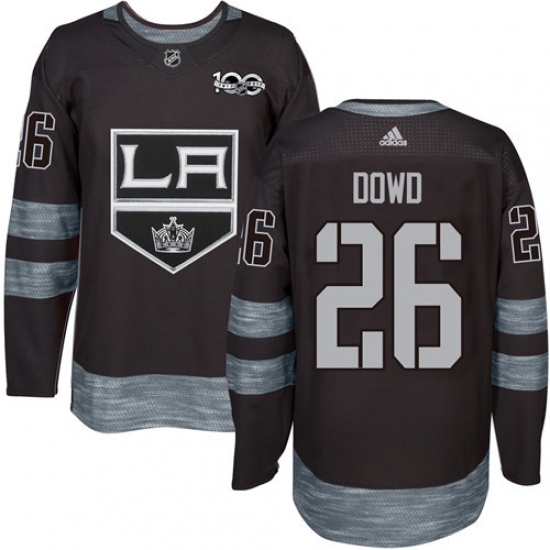 Men's Reebok Los Angeles Kings 26 Nic Dowd Premier Black 1917-2017 100th Anniversary NHL Jersey