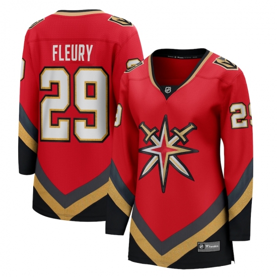 Women's Vegas Golden Knights 29 Marc-Andre Fleury Fanatics Branded Red 2020-21 Special Edition Breakaway Player Jersey