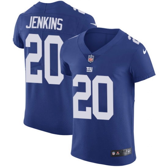 Men's Nike New York Giants 20 Janoris Jenkins Elite Royal Blue Team Color NFL Jersey