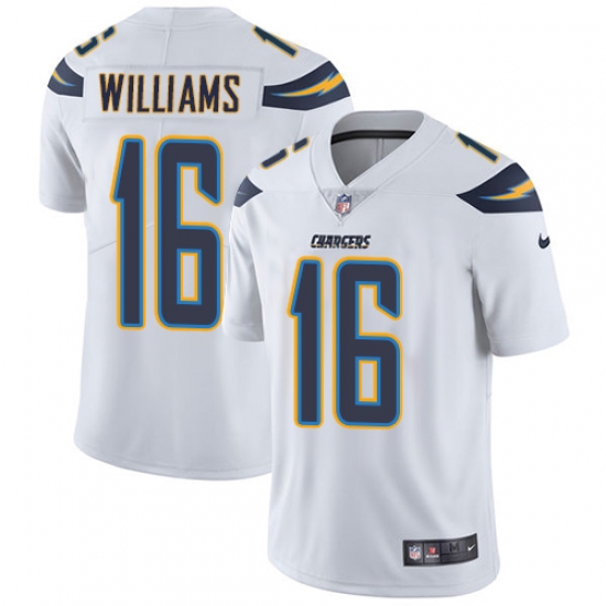 Youth Nike Los Angeles Chargers 16 Tyrell Williams White Vapor Untouchable Limited Player NFL Jersey