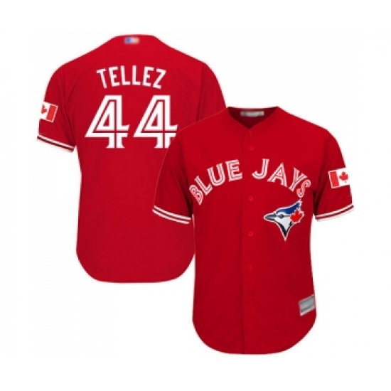 Youth Toronto Blue Jays 44 Rowdy Tellez Replica Scarlet Alternate Baseball Jersey