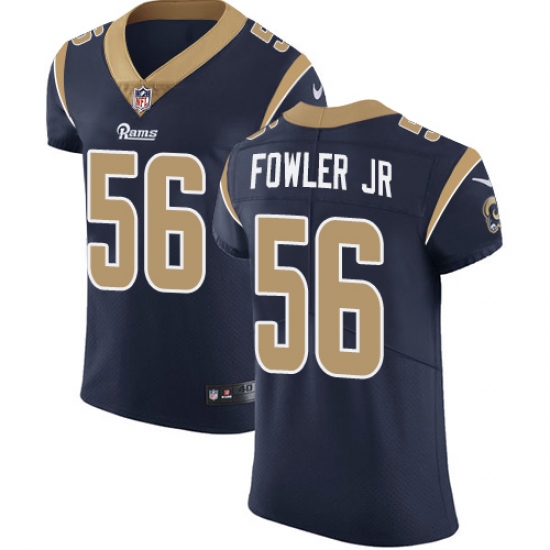 Men's Nike Los Angeles Rams 56 Dante Fowler Jr Navy Blue Team Color Vapor Untouchable Elite Player NFL Jersey